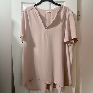 Mauve Pleione Shortsleeved Blouse